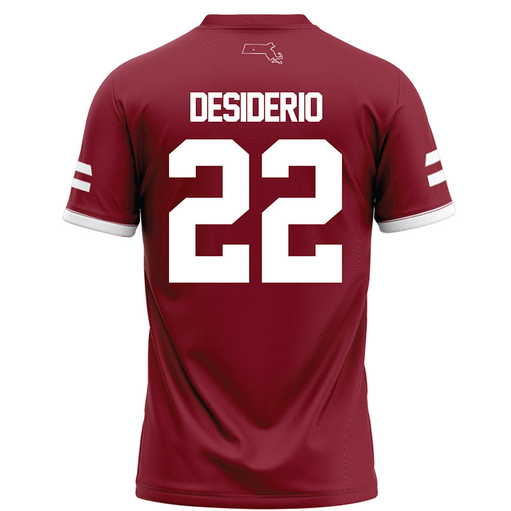 UMass - NCAA Football : Cookie Desiderio - Maroon Football Jersey-1