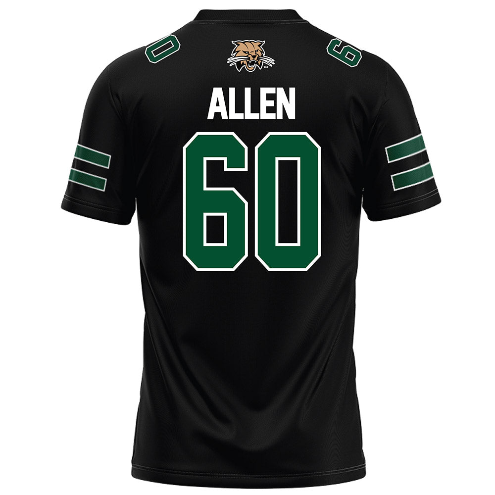 Ohio - NCAA Football : Trent Allen - Black Football Jersey-1