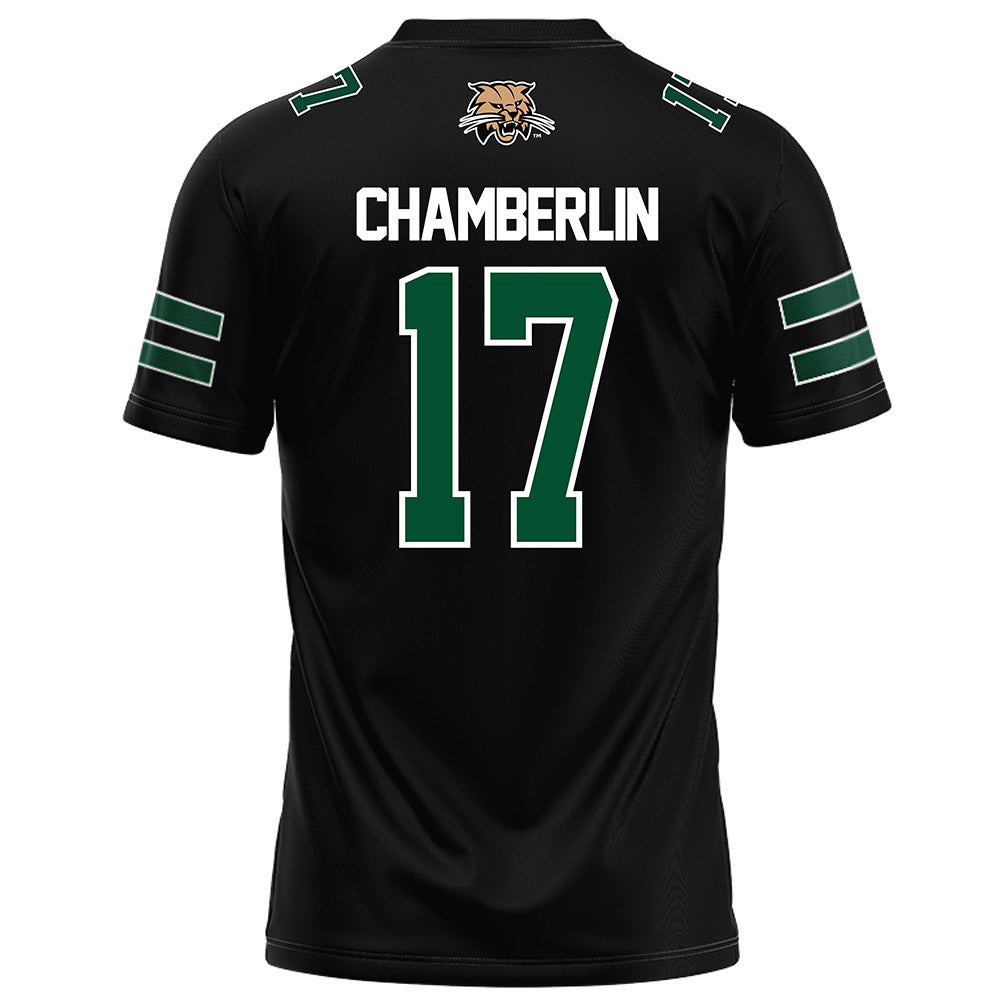 Ohio - NCAA Football : Caleb Chamberlin - Black Football Jersey-1