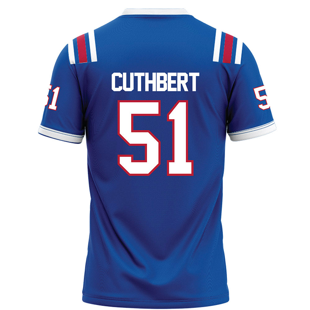 LA Tech - NCAA Football Legends : Josh Cuthbert - Blue Football Jersey-1