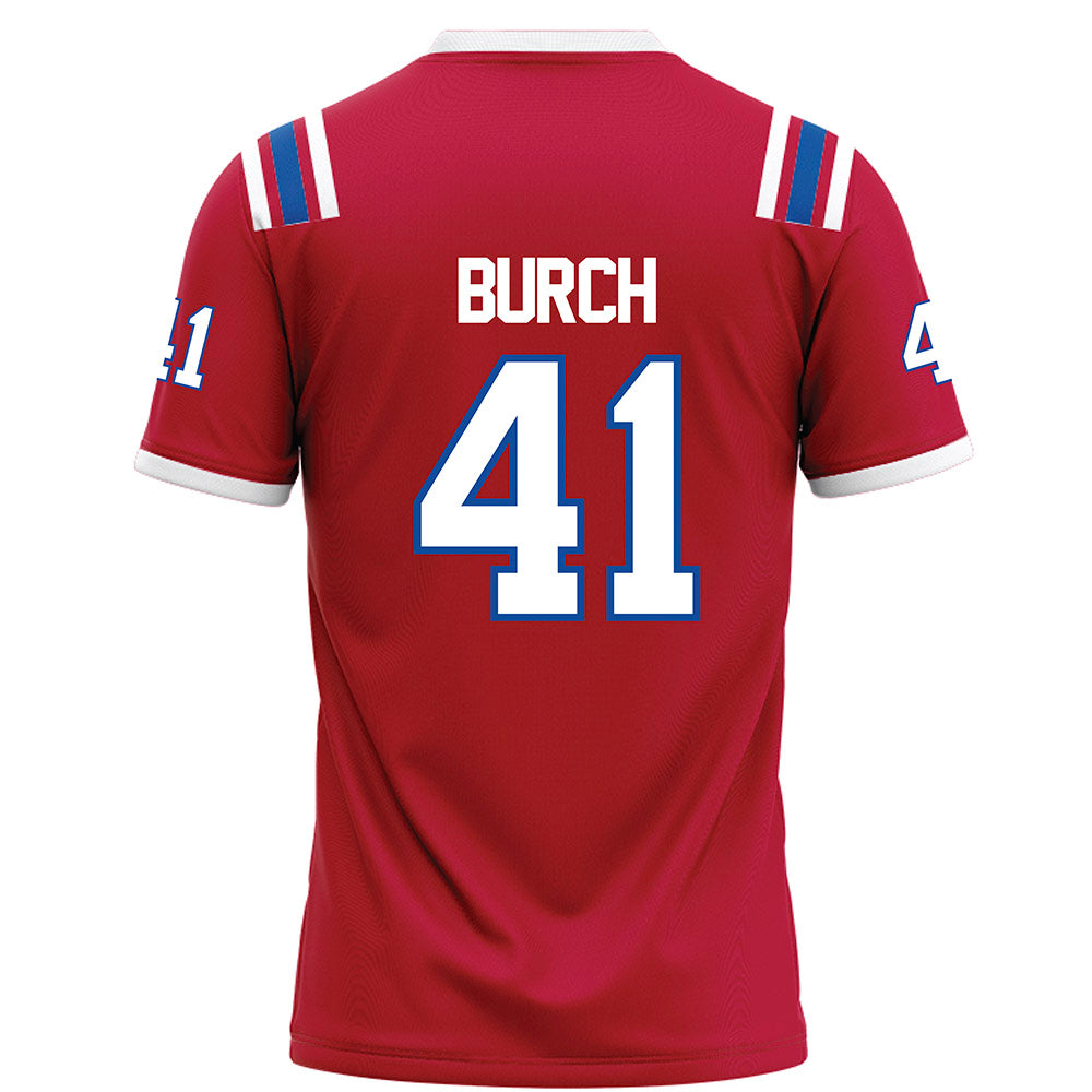 LA Tech - NCAA Football : Ean Burch - Red Football Jersey