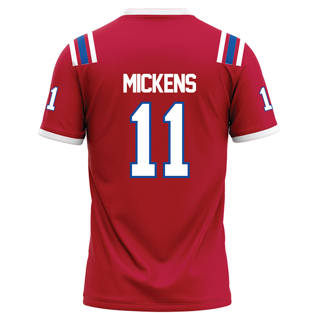 LA Tech - NCAA Football : Jalen Mickens - Red Football Jersey-1