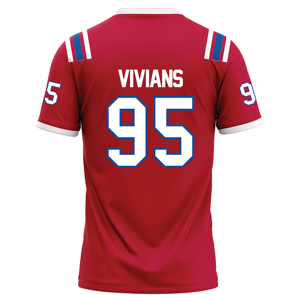 LA Tech - NCAA Football : Trevell Vivians - Red Football Jersey