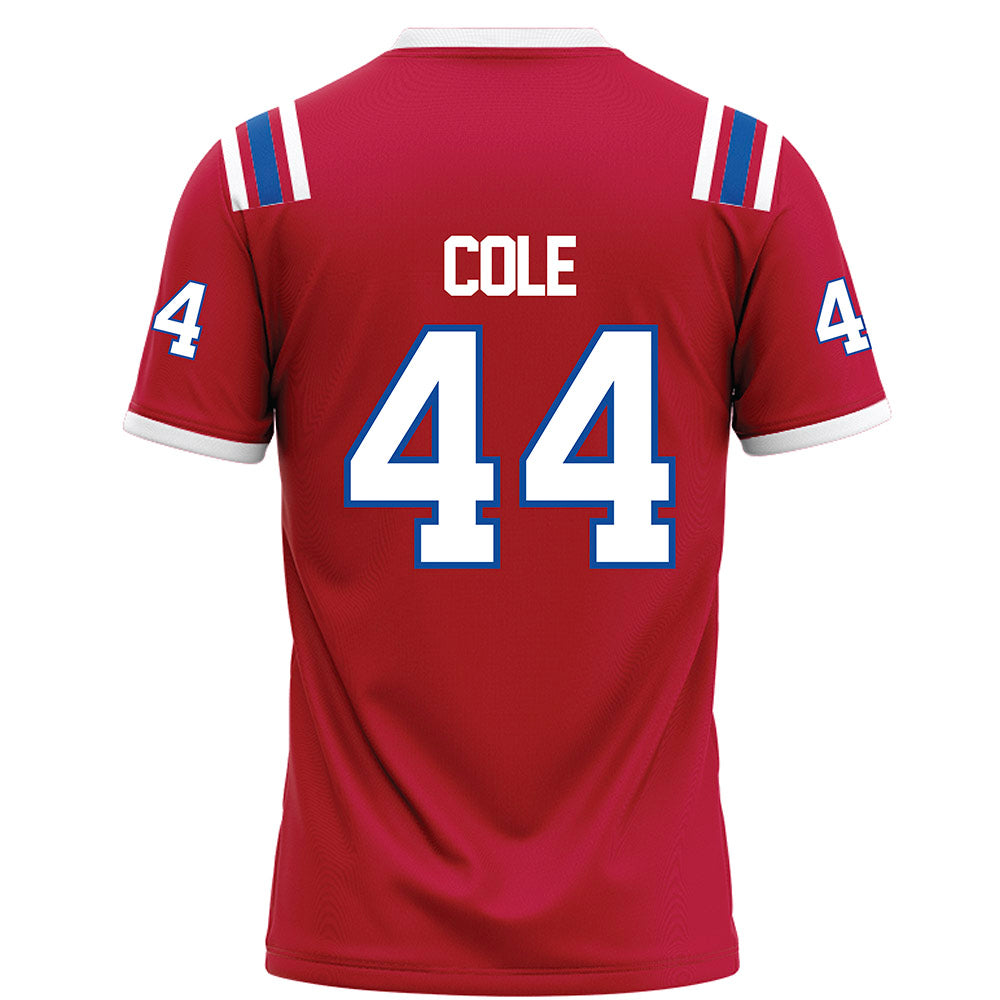 LA Tech - NCAA Football Legends : Adrien Cole - Red Football Jersey-1