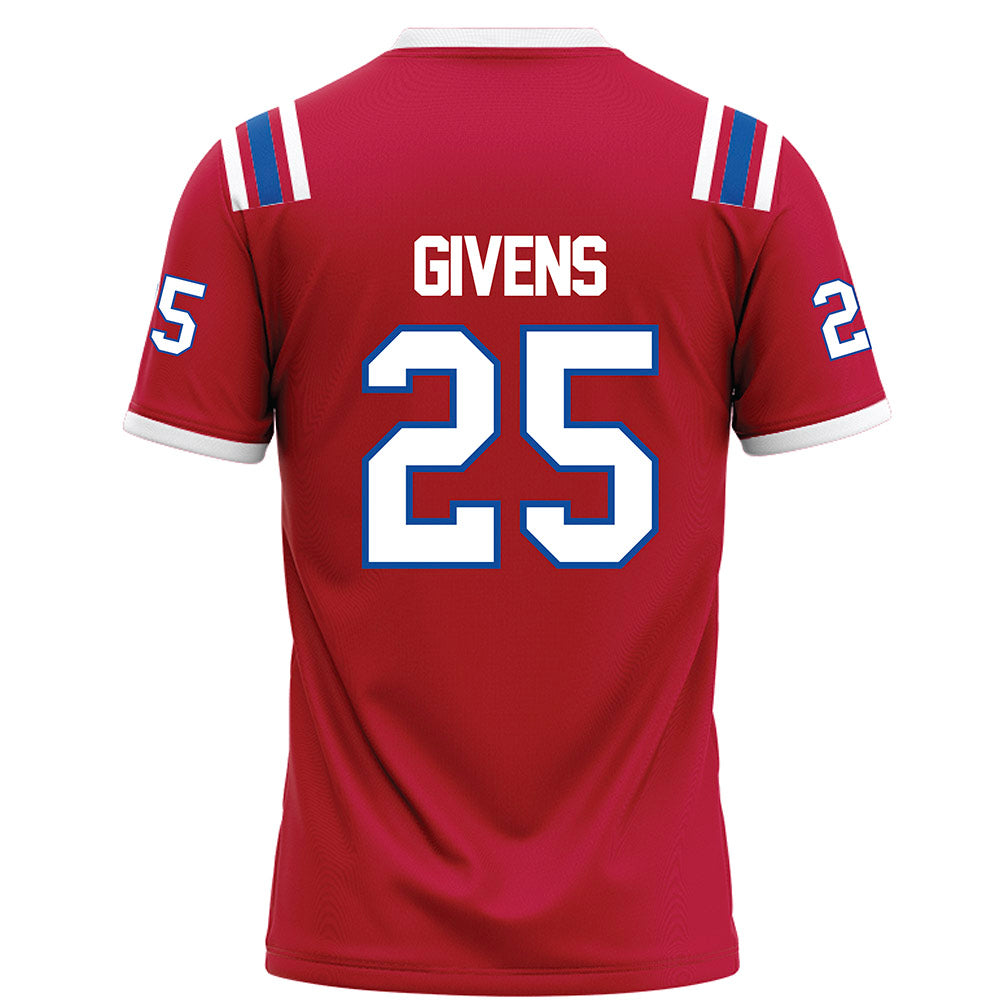 LA Tech - NCAA Football : Amani Givens - Red Football Jersey
