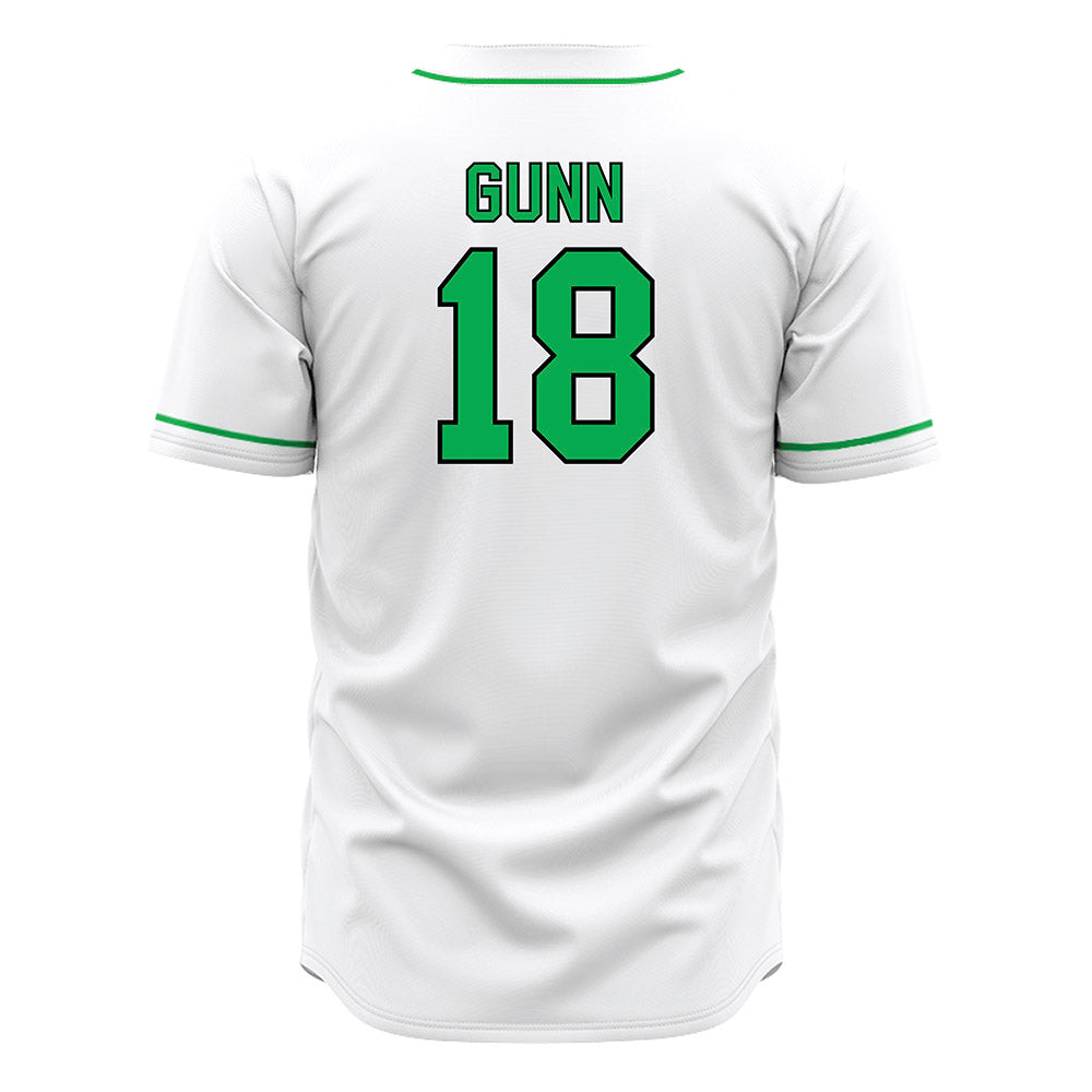 Marshall - NCAA Baseball : Davis Gunn - White Jersey-1