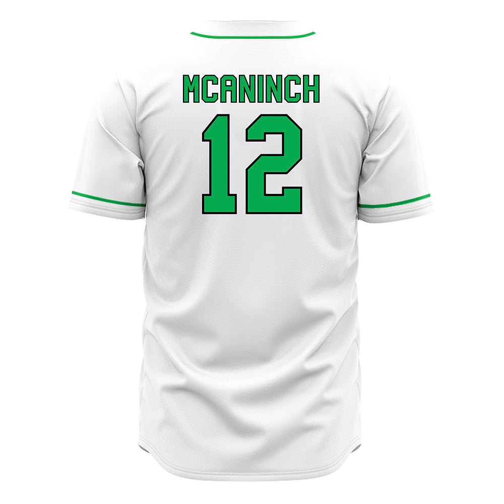 Marshall - NCAA Baseball : AJ McAninch - White Jersey-1