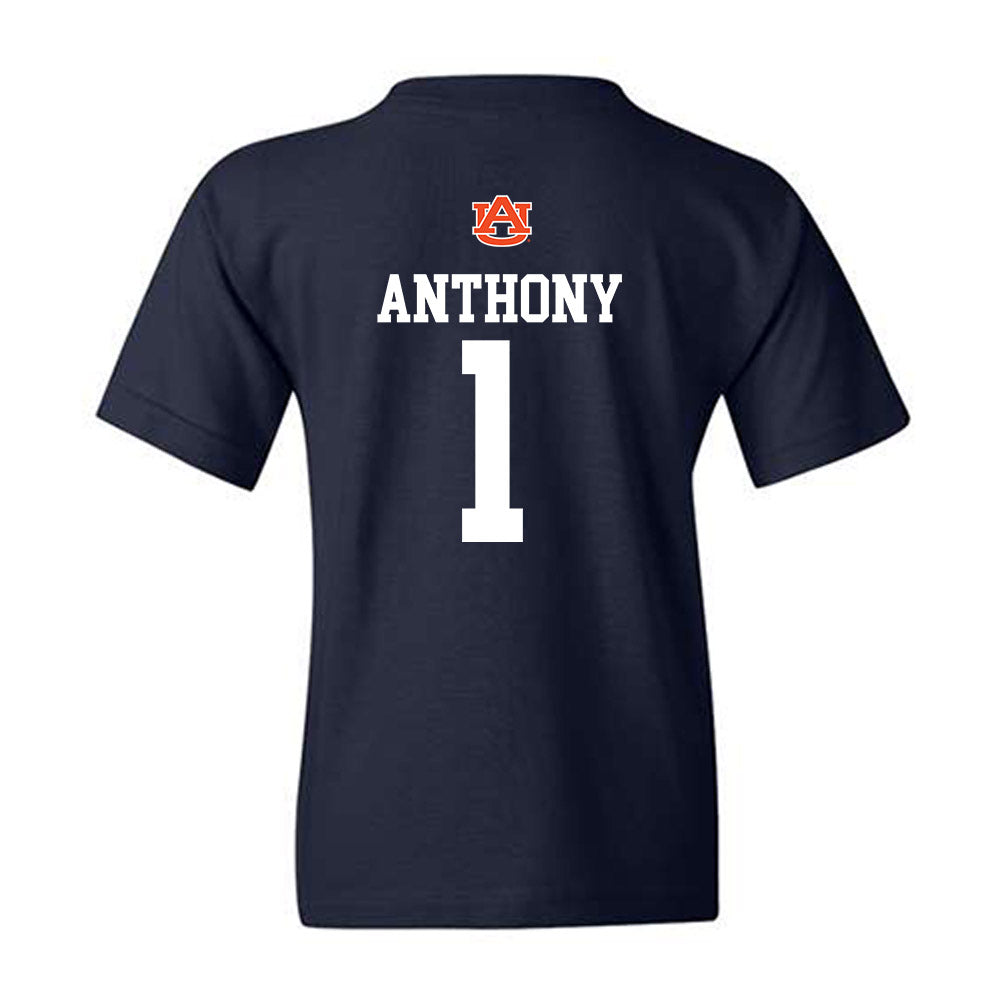 Auburn - NCAA Football : Champ Anthony - Replica Shersey Youth T-Shirt-1