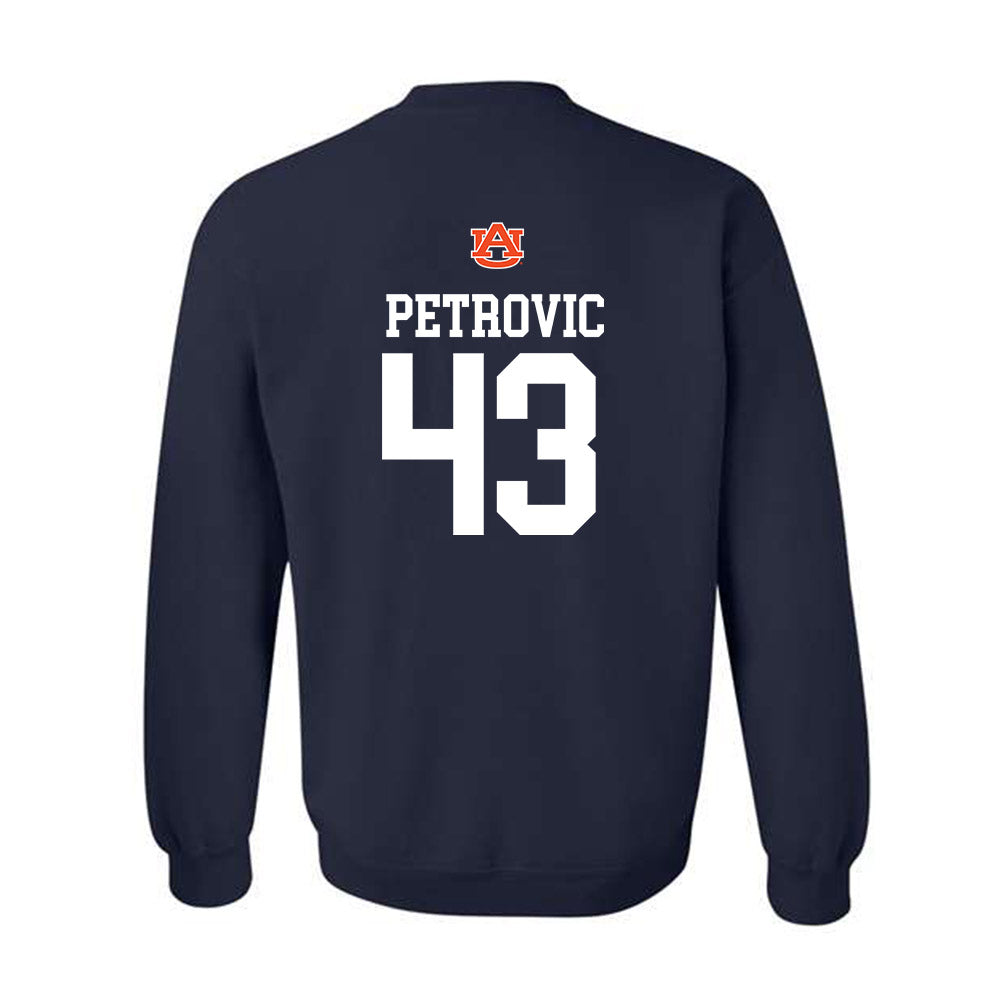 Auburn - NCAA Baseball : Alex Petrovic - Replica Shersey Crewneck Sweatshirt