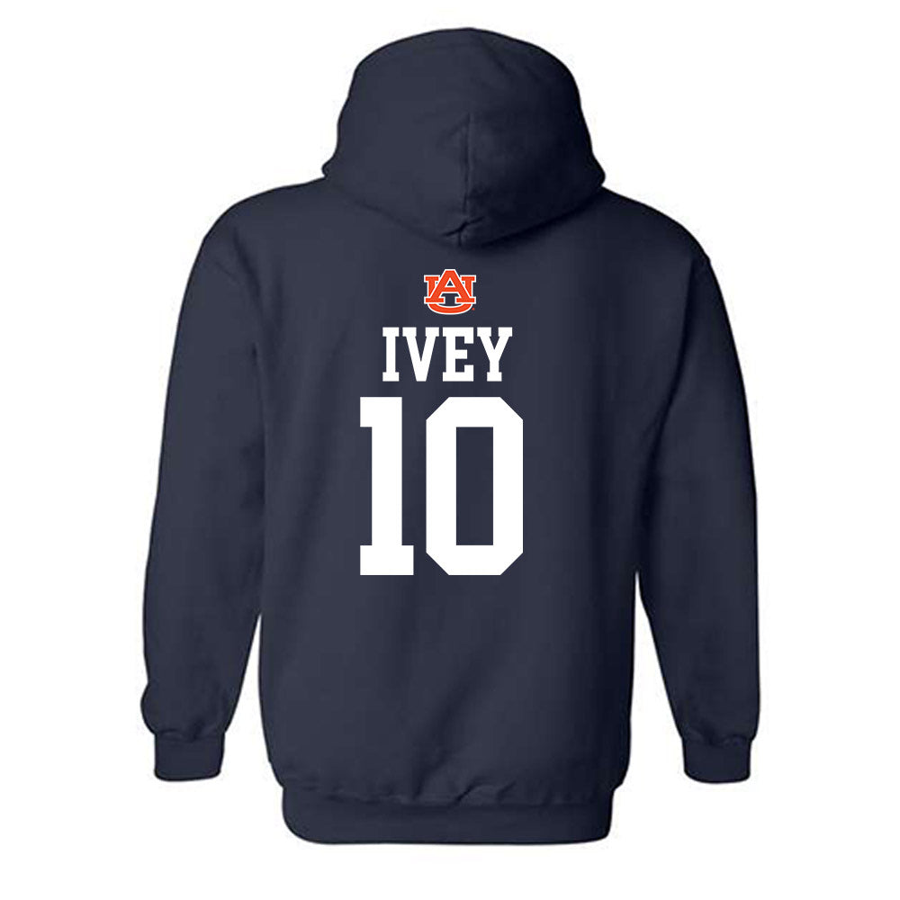 Auburn - NCAA Women's Soccer : Grace Ivey - Replica Shersey Hooded Sweatshirt-1