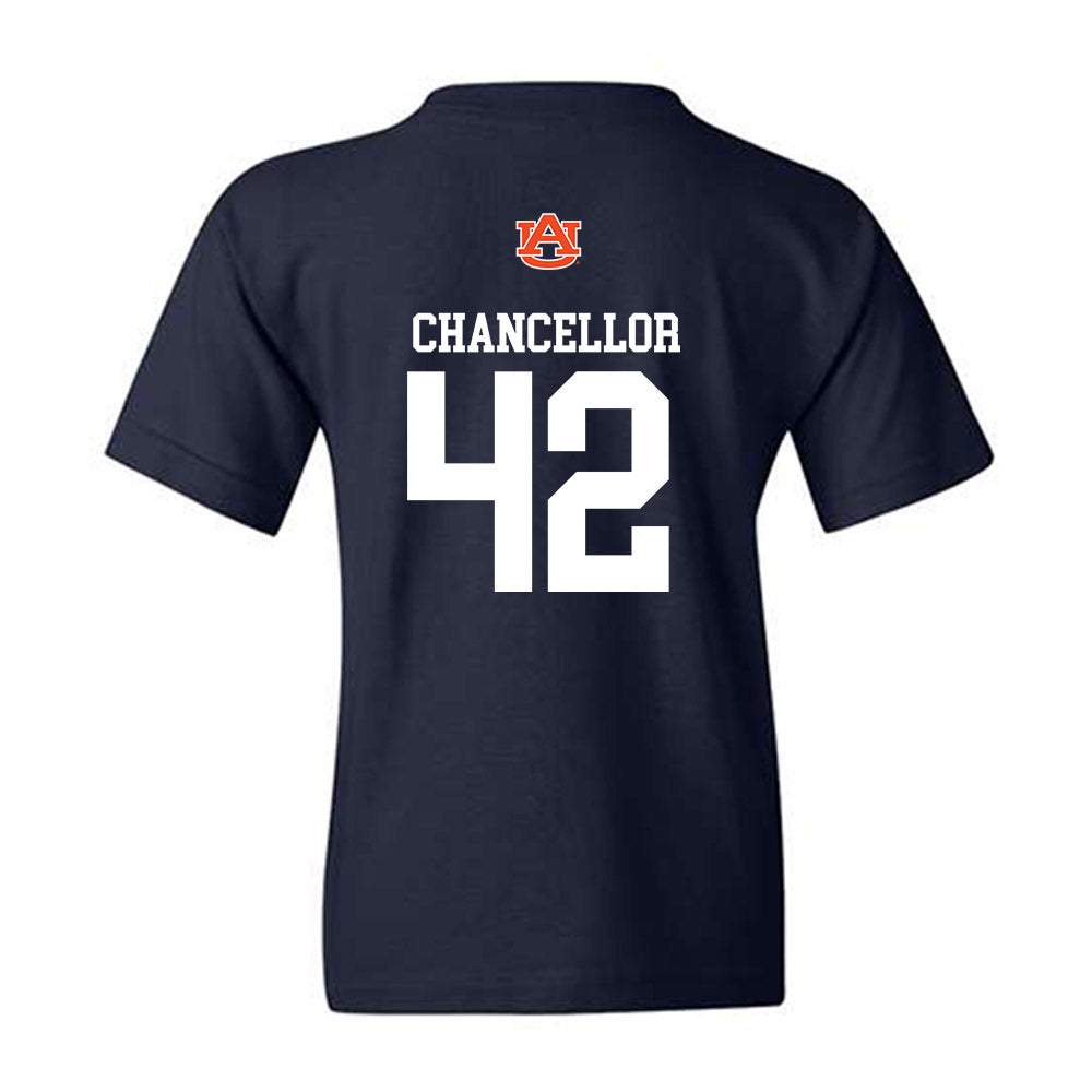 Auburn - NCAA Baseball : Abe Chancellor - Replica Shersey Youth T-Shirt-1
