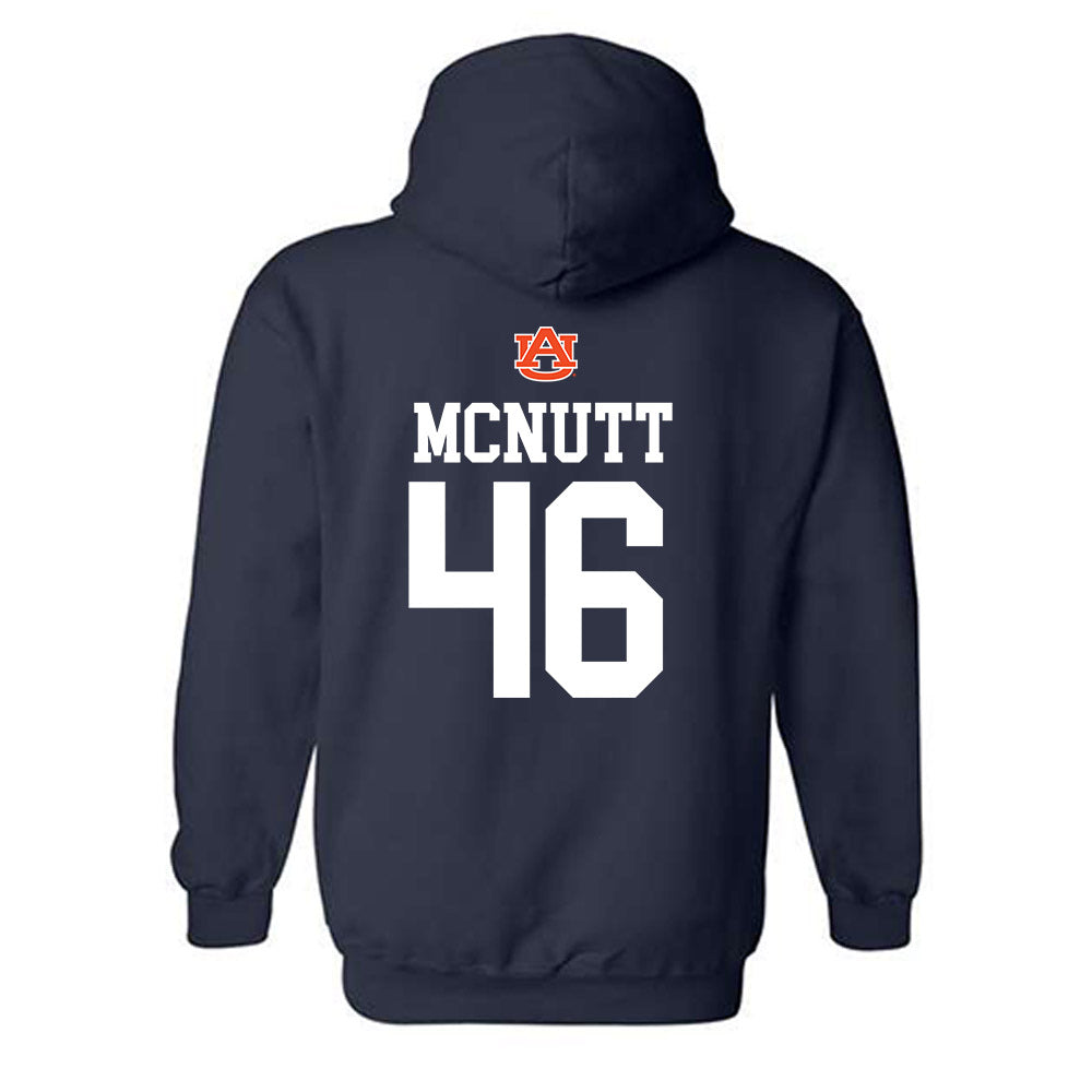 Auburn - NCAA Football : Keaton McNutt - Replica Shersey Hooded Sweatshirt
