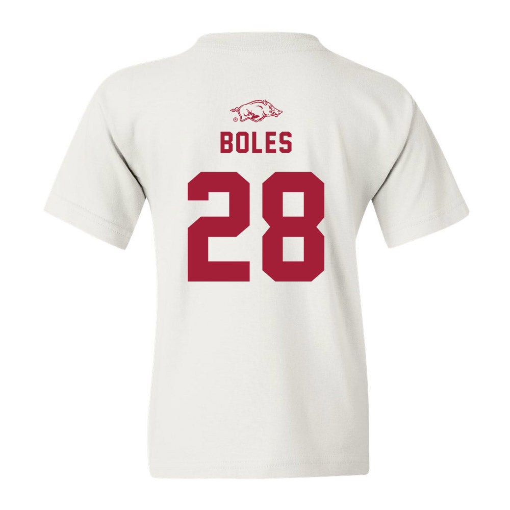 Arkansas - NCAA Baseball : Carson Boles - Replica Shersey Youth T-Shirt