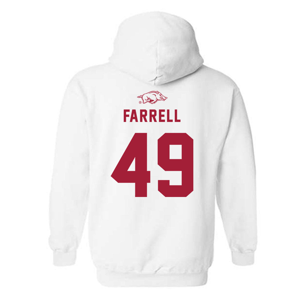 Arkansas - NCAA Baseball : Jackson Farrell - Replica Shersey Hooded Sweatshirt