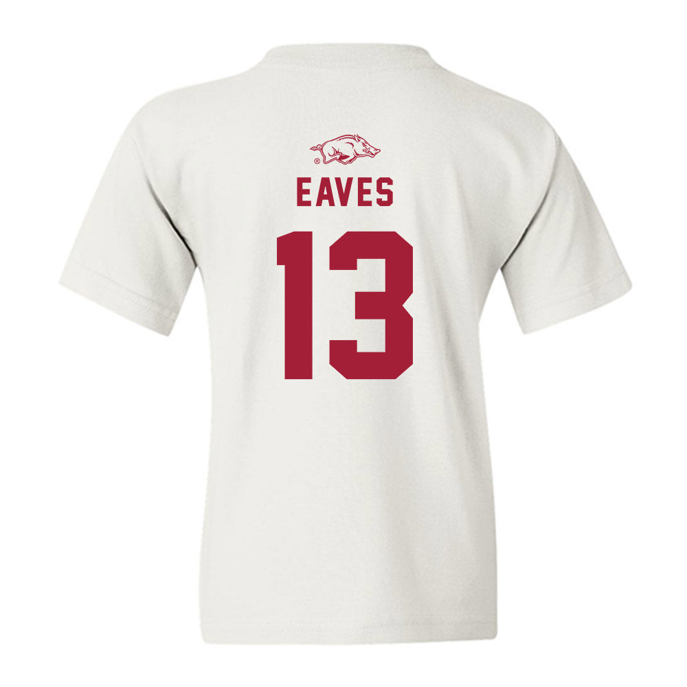 Arkansas - NCAA Baseball : Steele Eaves - Replica Shersey Youth T-Shirt-1