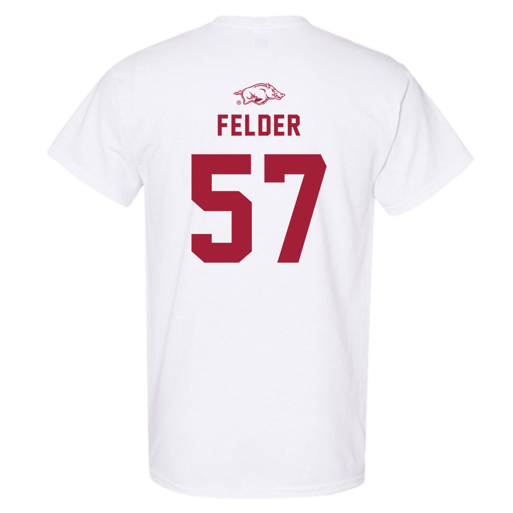 Arkansas - NCAA Baseball : Ross Felder - Replica Shersey T-Shirt-1