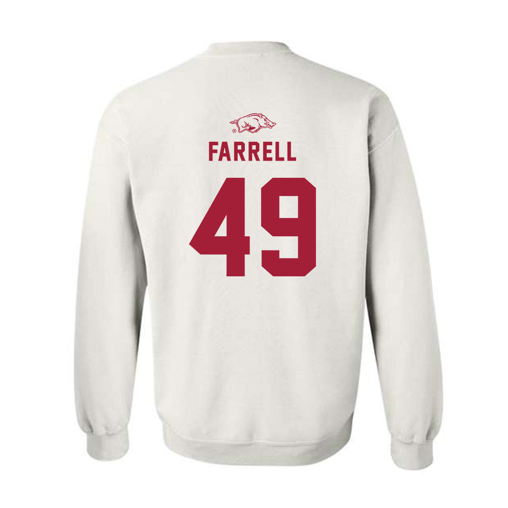Arkansas - NCAA Baseball : Jackson Farrell - Replica Shersey Crewneck Sweatshirt