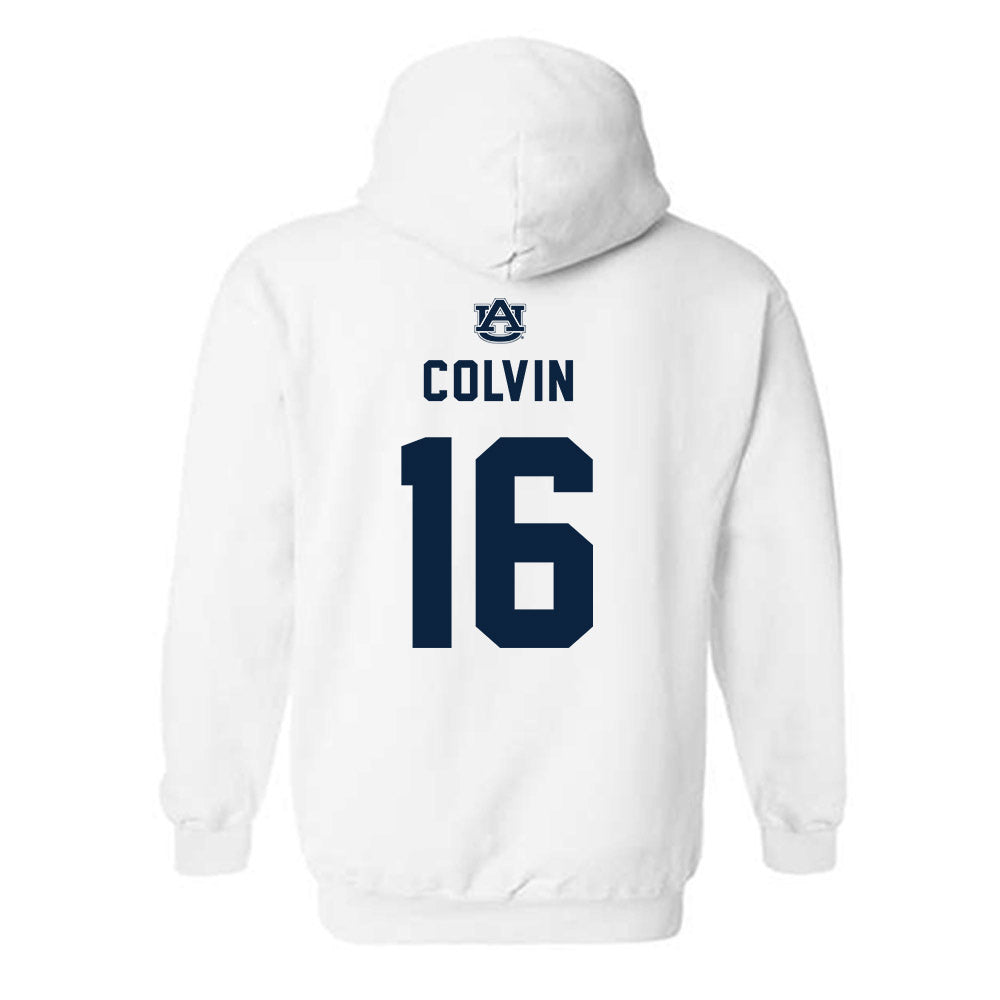 Auburn - NCAA Football : John Colvin - Replica Shersey Hooded Sweatshirt-1