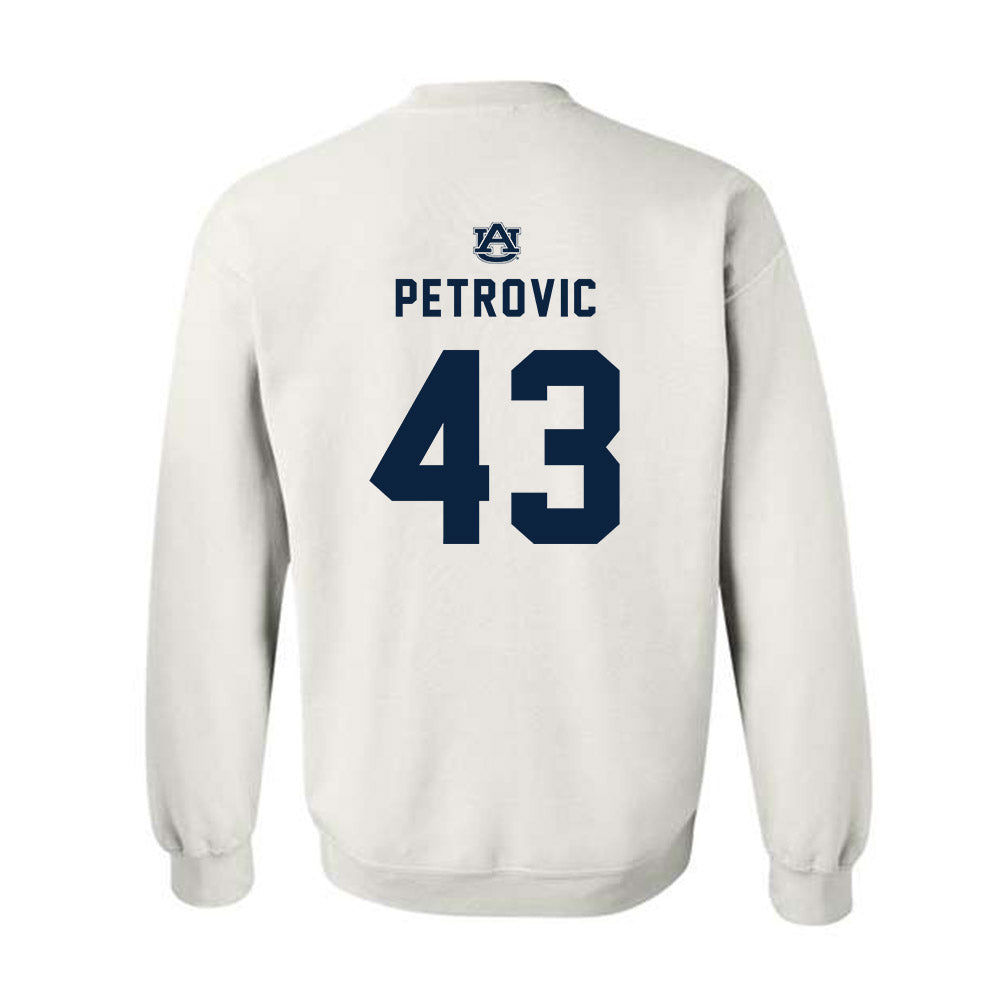Auburn - NCAA Baseball : Alex Petrovic - Replica Shersey Crewneck Sweatshirt