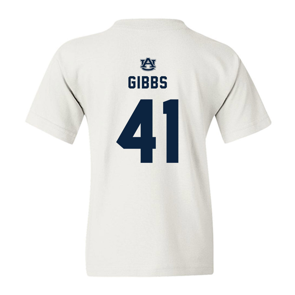 Auburn - NCAA Football : Connor Gibbs - Replica Shersey Youth T-Shirt-1