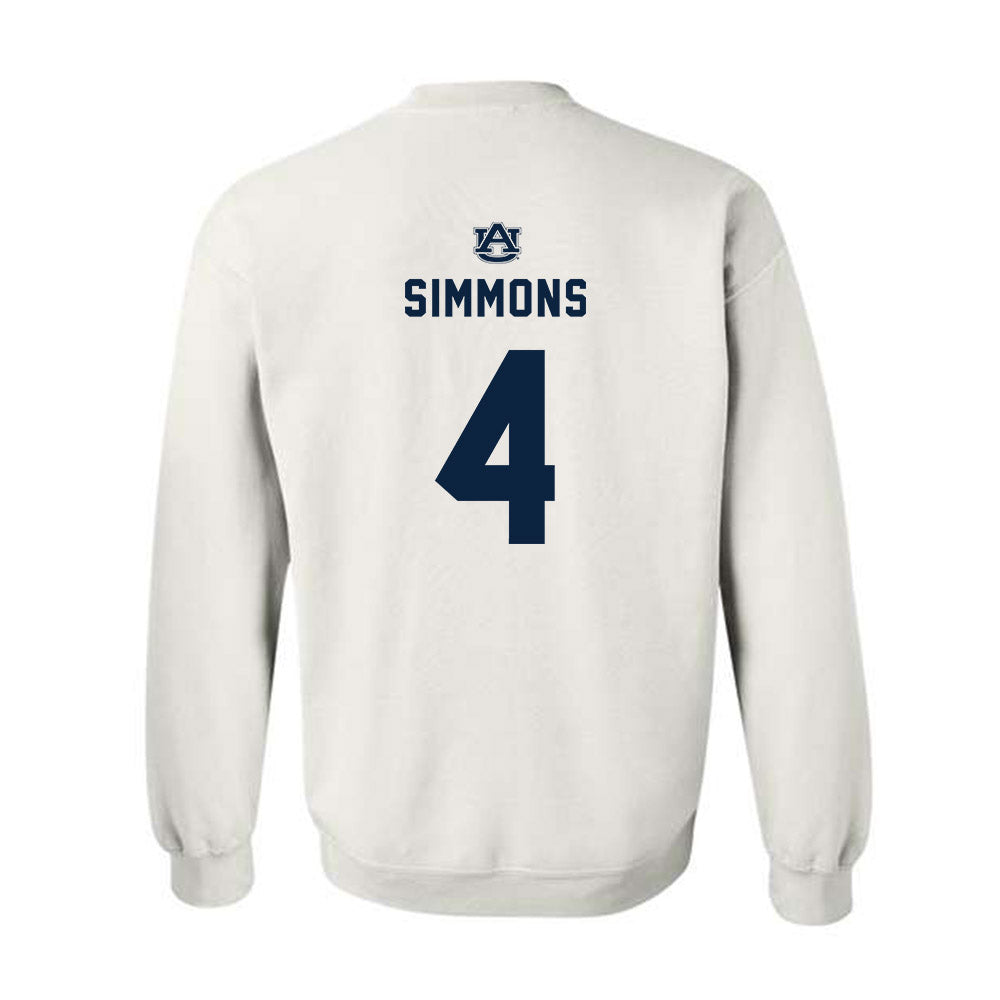 Auburn - NCAA Football : Malcolm Simmons - Replica Shersey Crewneck Sweatshirt-1