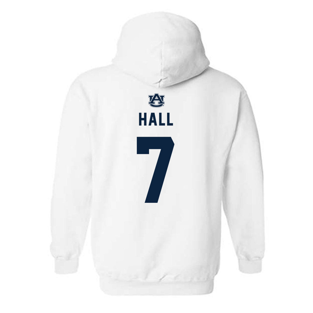 Auburn - NCAA Men's Basketball : Keyshawn Hall - Replica Shersey Hooded Sweatshirt-1