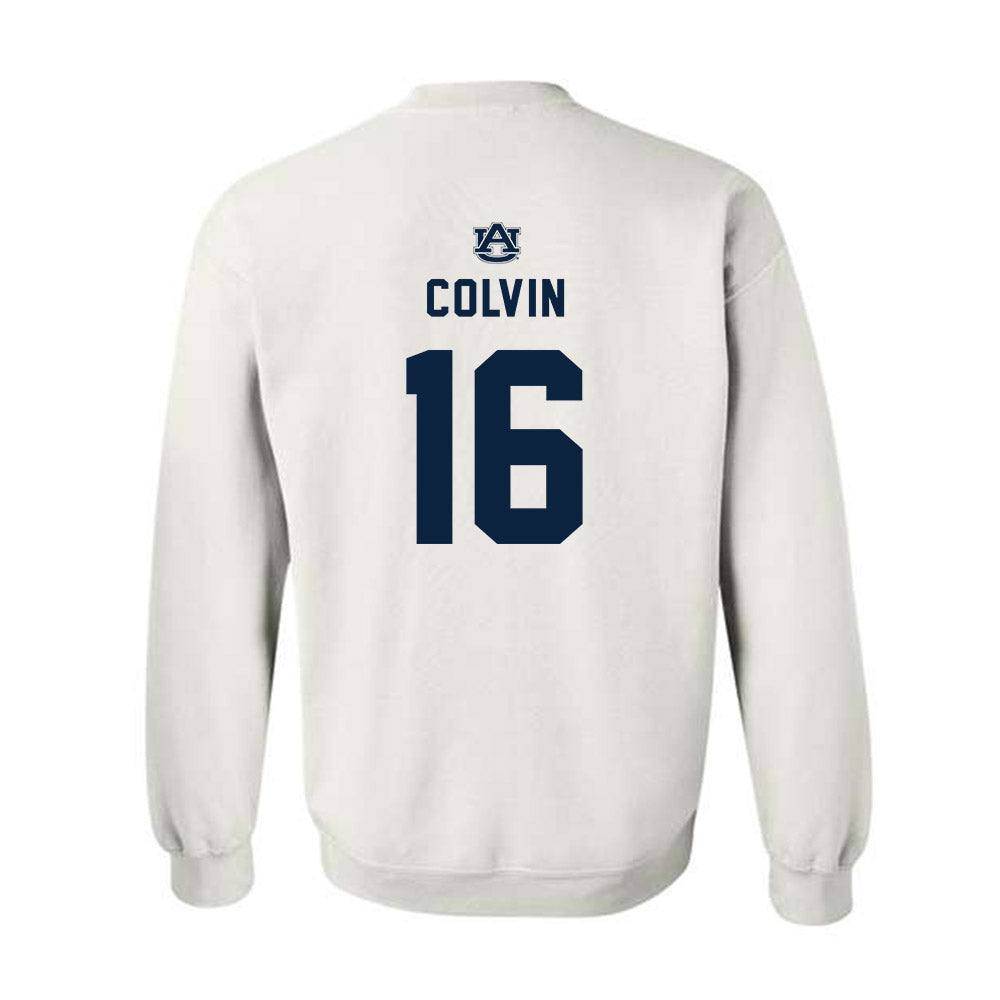 Auburn - NCAA Football : John Colvin - Replica Shersey Crewneck Sweatshirt-1