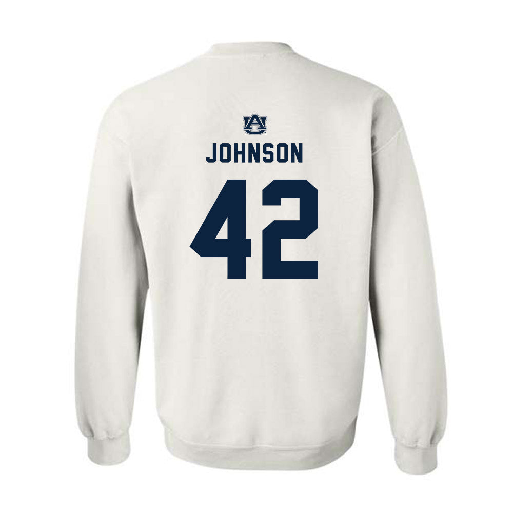 Auburn - NCAA Football : Tate Johnson - Replica Shersey Crewneck Sweatshirt-1