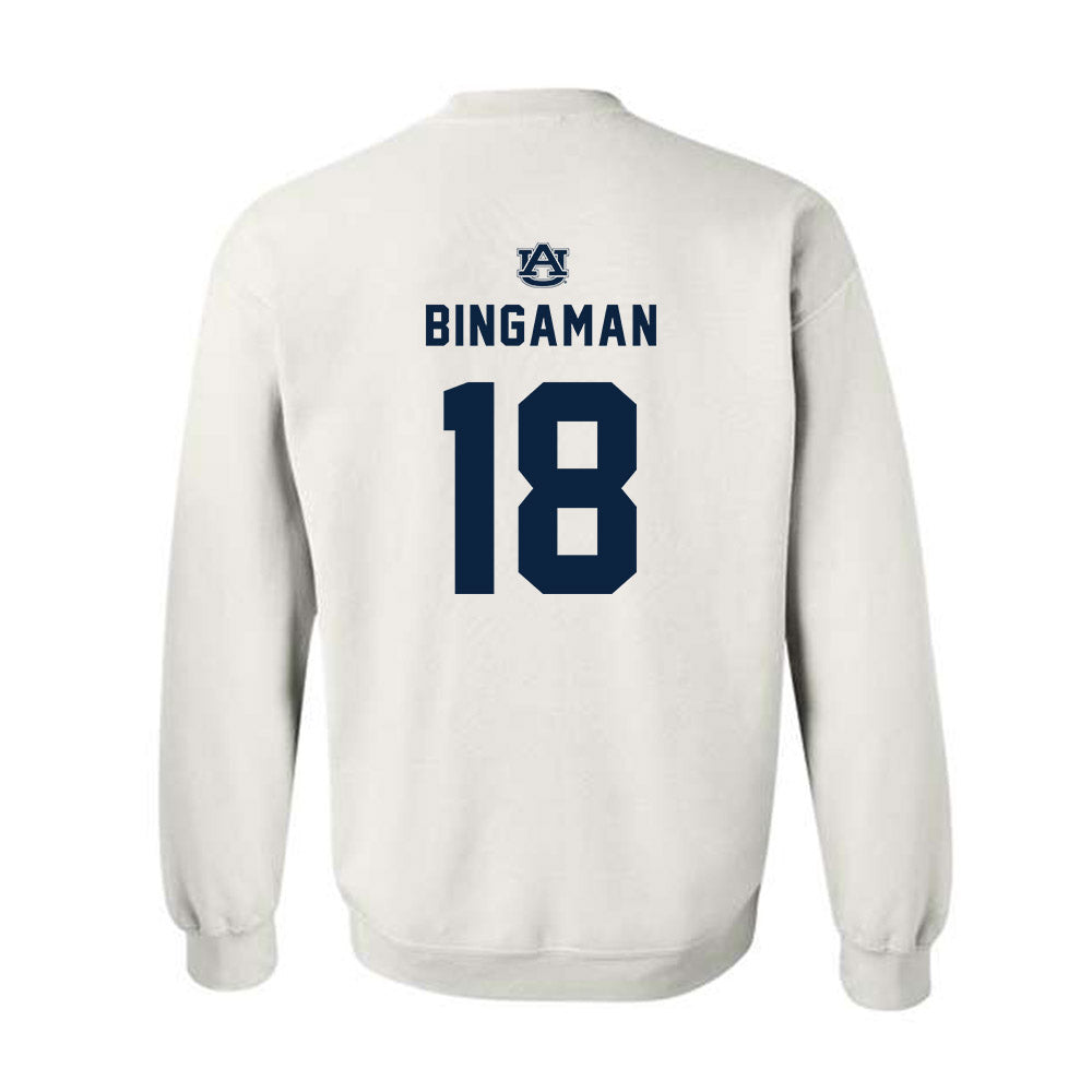 Auburn - NCAA Baseball : Ethin Bingaman - Replica Shersey Crewneck Sweatshirt-1