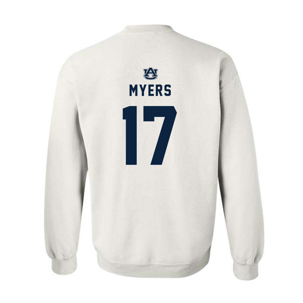 Auburn - NCAA Football : Will Myers - Replica Shersey Crewneck Sweatshirt-1