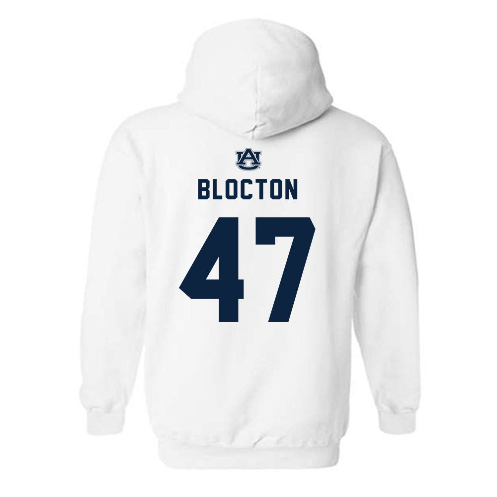 Auburn - NCAA Football : Malik Blocton - Replica Shersey Hooded Sweatshirt