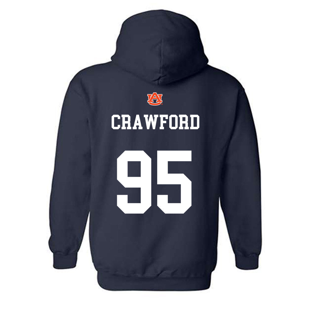Auburn - NCAA Football : Jourdin Crawford - Hooded Sweatshirt-1