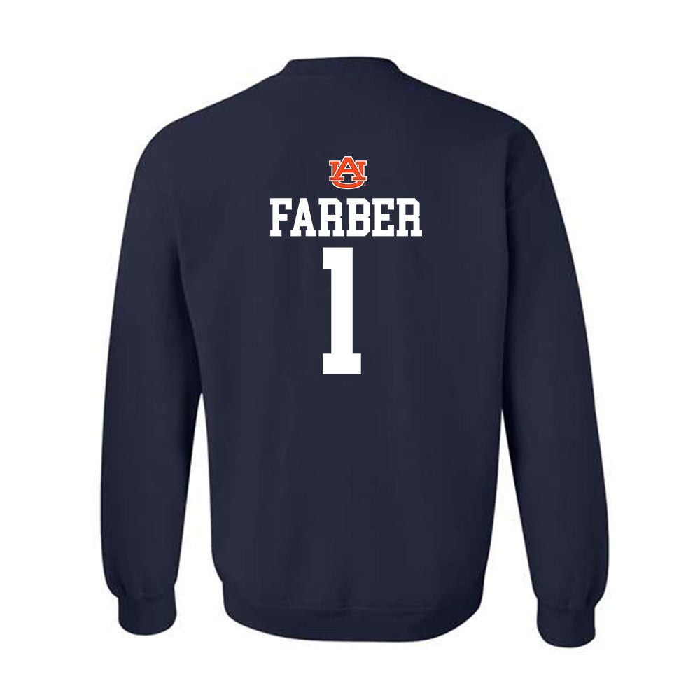 Auburn - NCAA Baseball : Ryne Farber - Replica Shersey Crewneck Sweatshirt-1