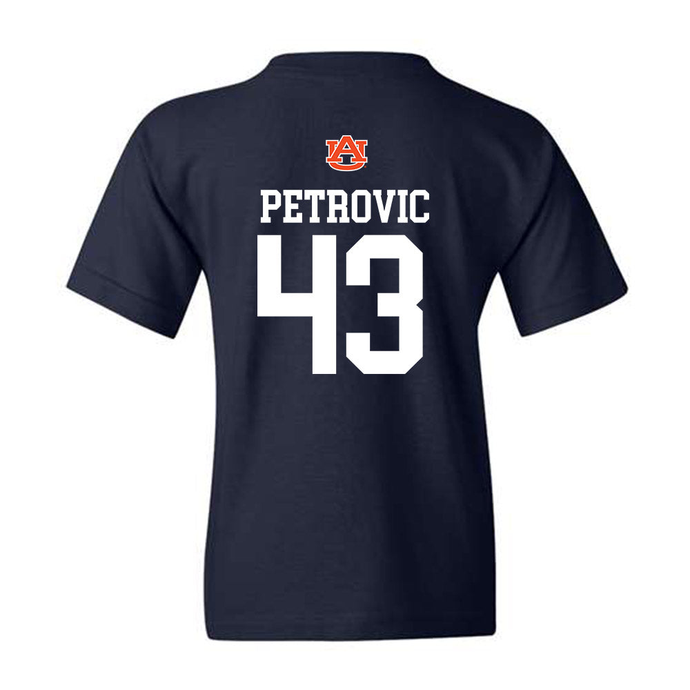 Auburn - NCAA Baseball : Alex Petrovic - Youth T-Shirt Replica Shersey