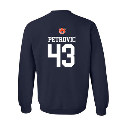 Auburn - NCAA Baseball : Alex Petrovic - Crewneck Sweatshirt Replica Shersey