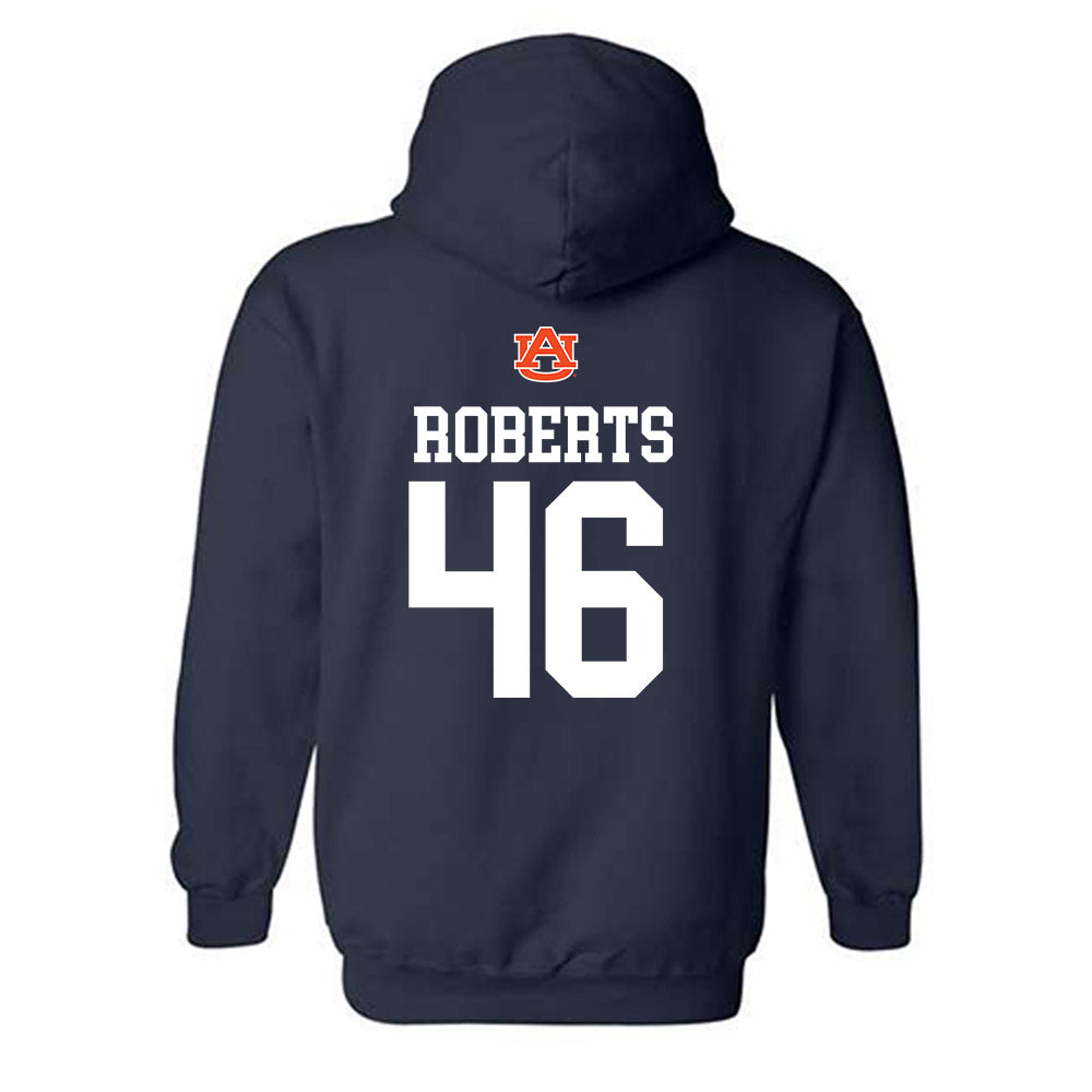 Auburn - NCAA Baseball : Saxon Roberts - Replica Shersey Hooded Sweatshirt-1
