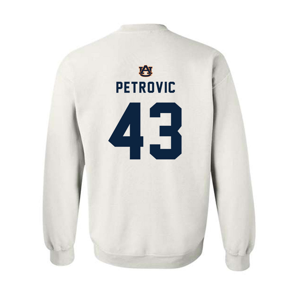 Auburn - NCAA Baseball : Alex Petrovic - Crewneck Sweatshirt Replica Shersey