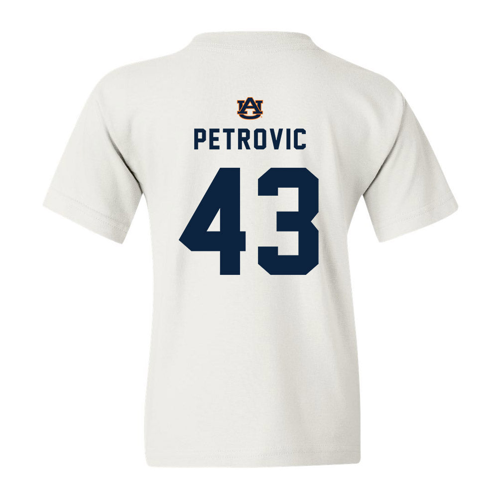 Auburn - NCAA Baseball : Alex Petrovic - Youth T-Shirt Replica Shersey