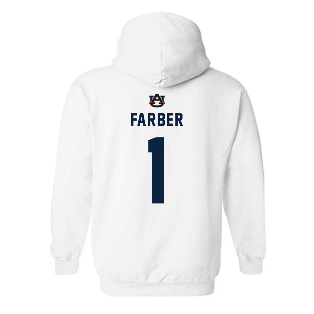 Auburn - NCAA Baseball : Ryne Farber - Replica Shersey Hooded Sweatshirt-1
