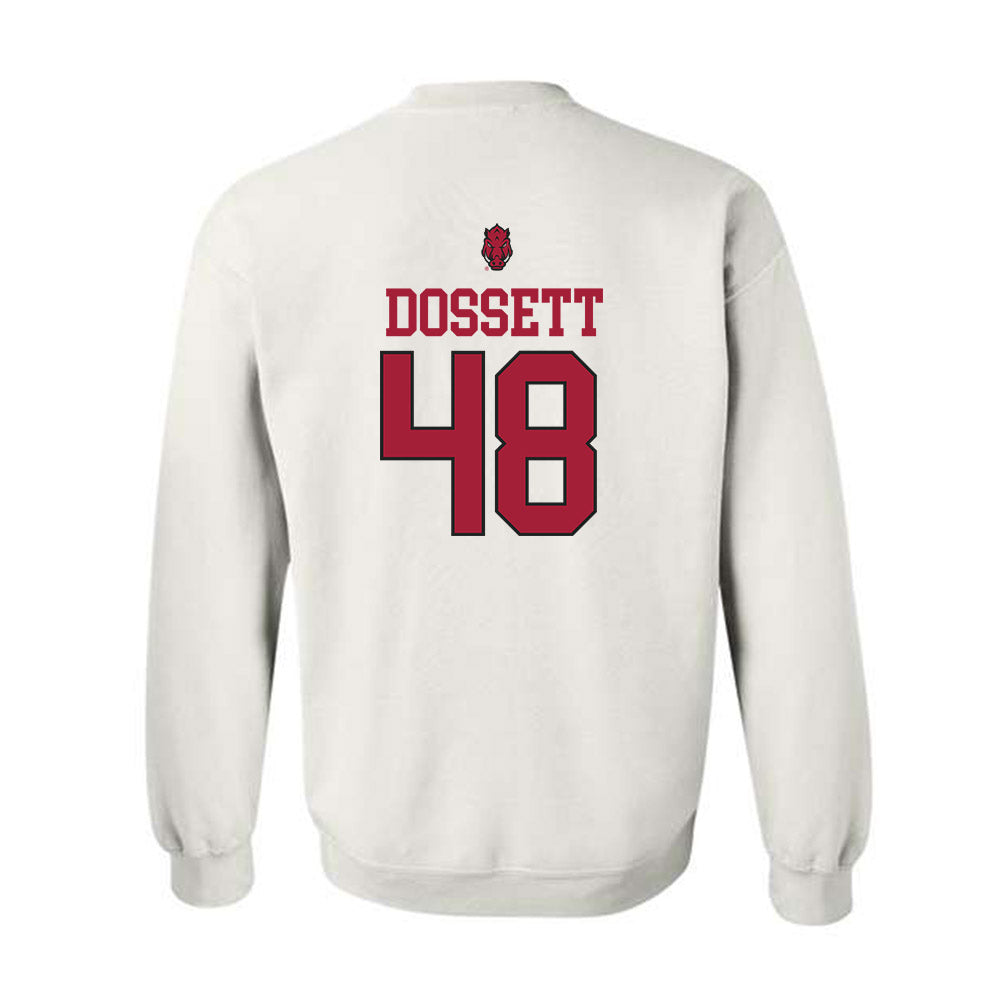 Arkansas - NCAA Baseball : Cooper Dossett - Classic Shersey Crewneck Sweatshirt-1