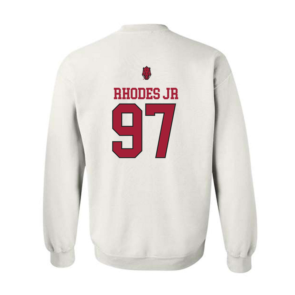 Arkansas - NCAA Football : Quincy Rhodes Jr - Classic Shersey Crewneck Sweatshirt-1