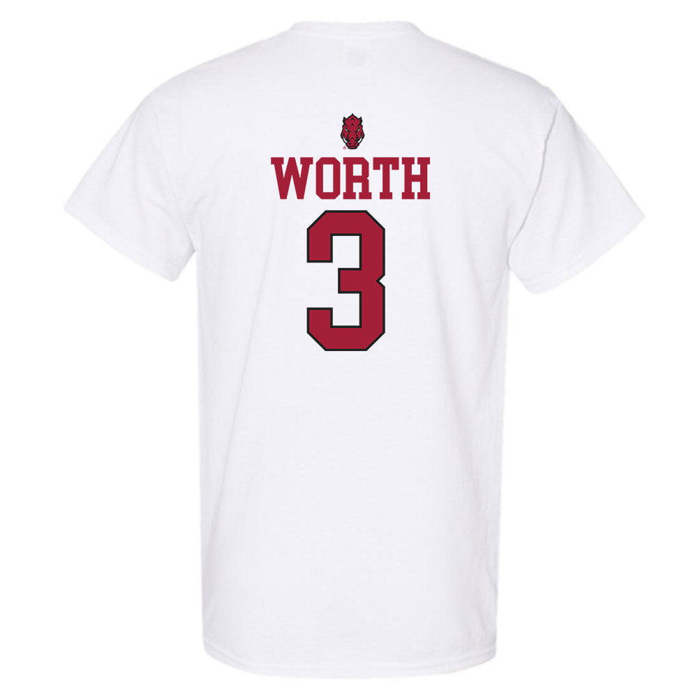 Arkansas - NCAA Football : Larry Worth - Classic Shersey T-Shirt-1