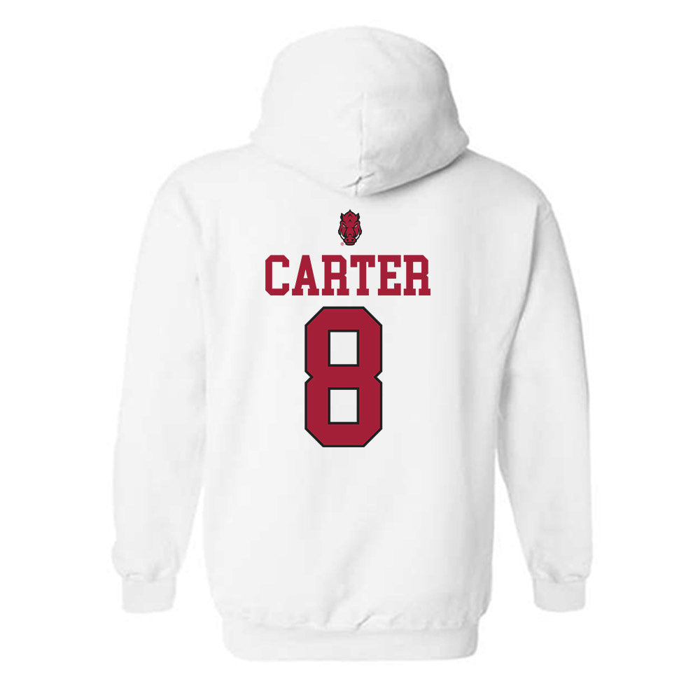 Arkansas - NCAA Women's Soccer : Kate Carter - Classic Shersey Hooded Sweatshirt-1