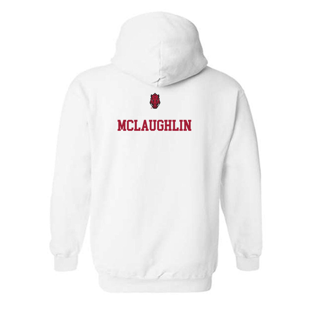 Arkansas - NCAA Men's Golf : Jackson McLaughlin - Classic Shersey Hooded Sweatshirt-1