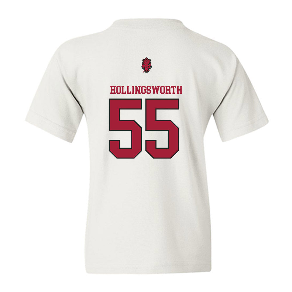 Arkansas - NCAA Football : JJ Hollingsworth - Classic Shersey Youth T-Shirt-1