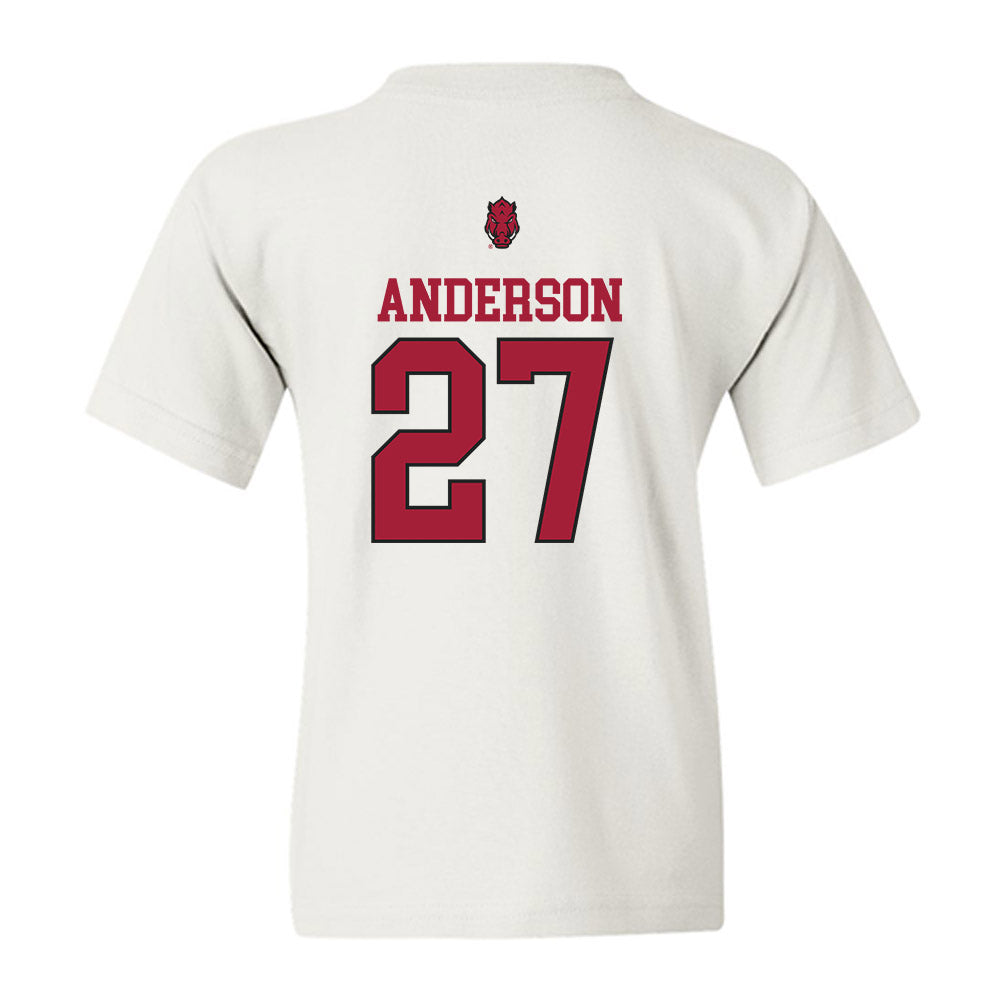 Arkansas - NCAA Women's Soccer : Dejionee Anderson - Classic Shersey Youth T-Shirt-1