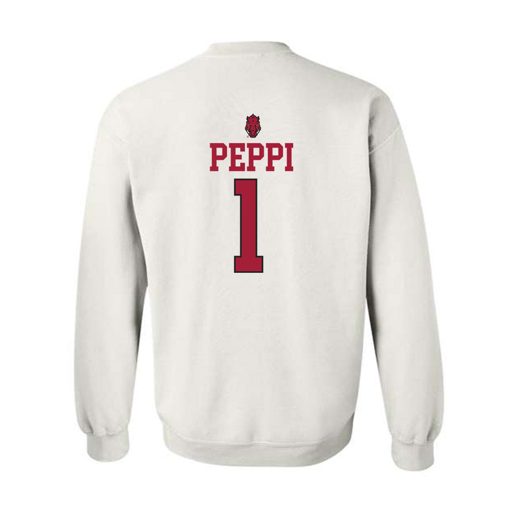 Arkansas - NCAA Baseball : Rocco Peppi - Classic Shersey Crewneck Sweatshirt-1