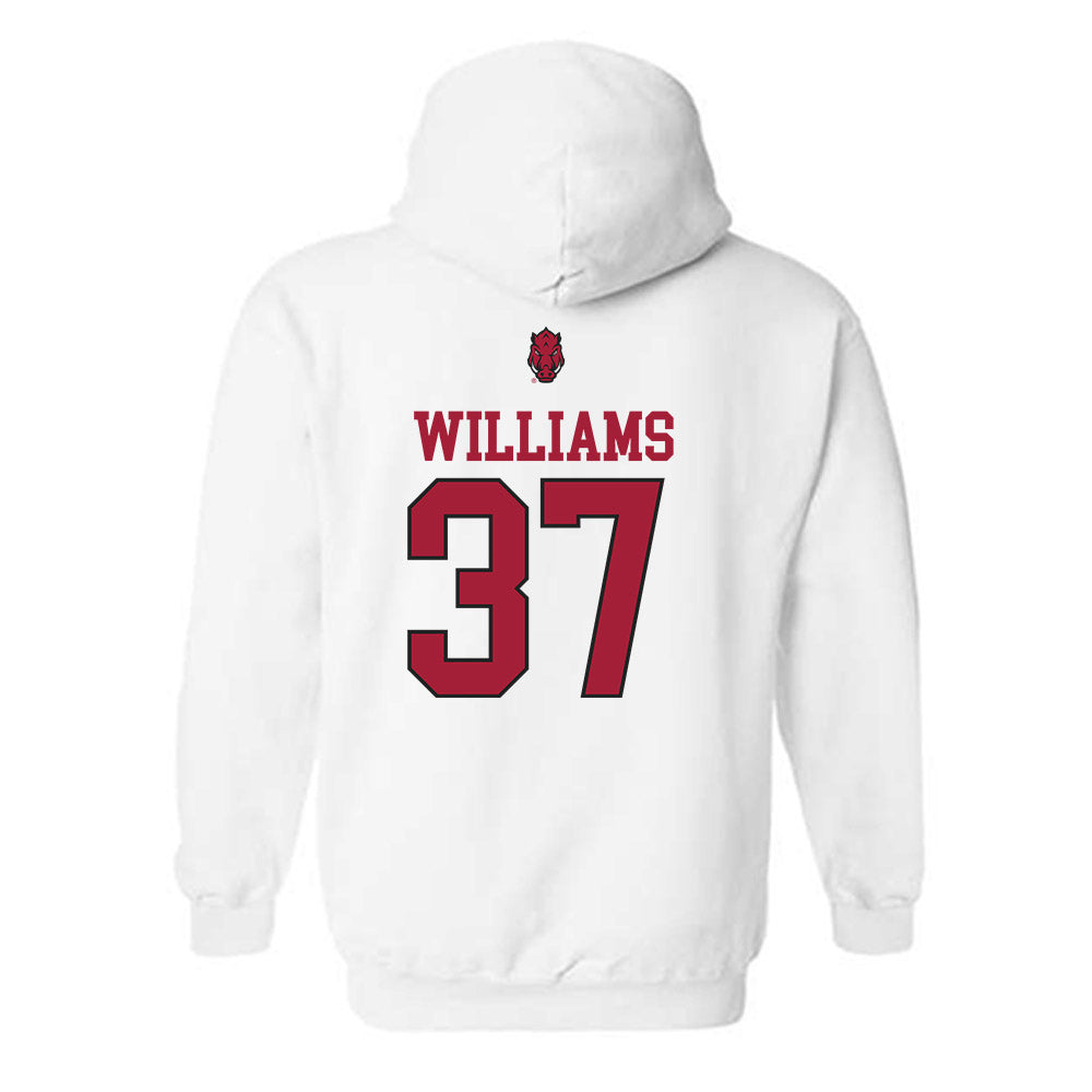 Arkansas - NCAA Baseball : Luke Williams - Classic Shersey Hooded Sweatshirt-1
