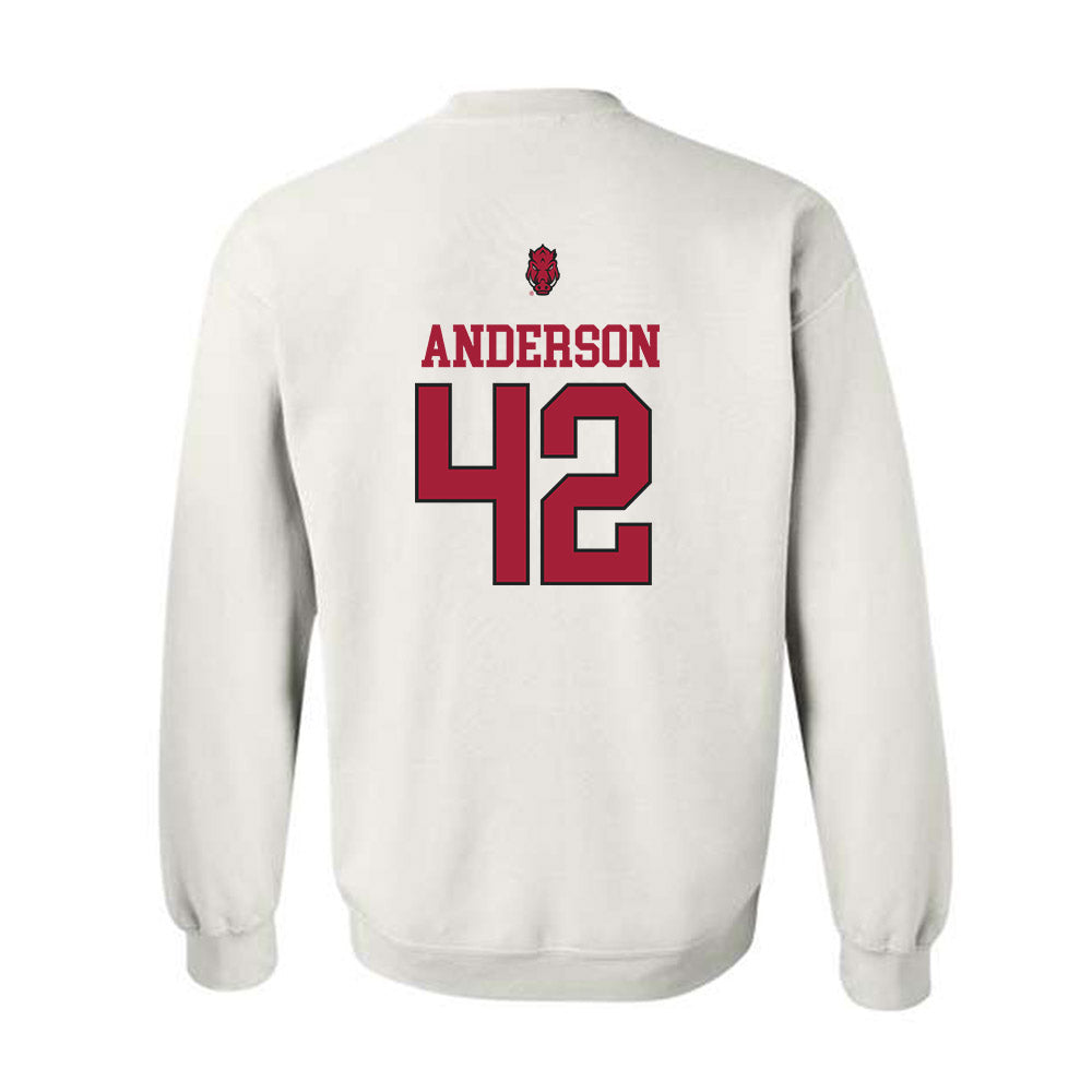 Arkansas - NCAA Baseball : Michael Anderson - Classic Shersey Crewneck Sweatshirt-1