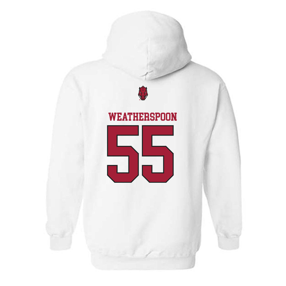 Arkansas - NCAA Football : Davion Weatherspoon - Classic Shersey Hooded Sweatshirt-1